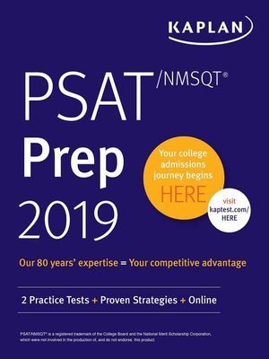 cover image of PSAT/NMSQT Prep 2019